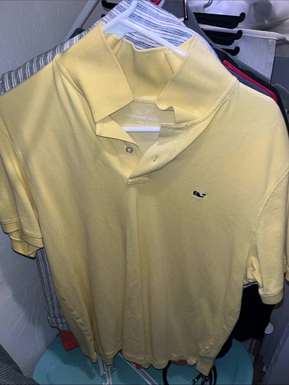 Vineyard Vines Men’s Pale Yellow Polo